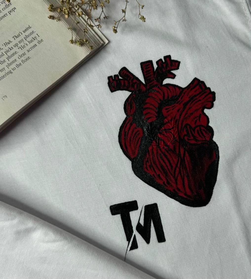 HUMAN HEART PRINTED HOODIE